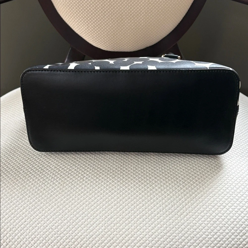 Kate Spade Black and White Polka Dot Satchel Bag Grove Street Printed